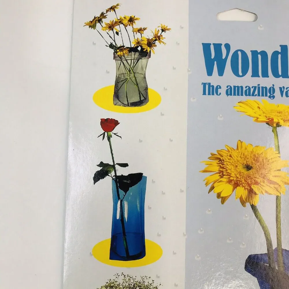 Wonder Vase, Reusable Flower Vase Shape & Reshape, Crystal Red Tint
